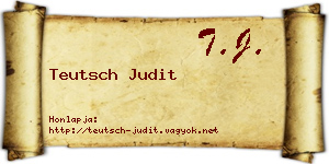 Teutsch Judit névjegykártya